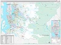King, Wa Carrier Route Wall Map