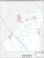 Kings, Ca Carrier Route Wall Map