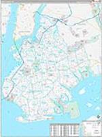 Kings, Ny Carrier Route Wall Map