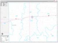 Kiowa, Ks Carrier Route Wall Map