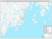 Knox, Me Carrier Route Wall Map