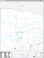 Knox, Tx Carrier Route Wall Map