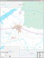 Lafayette, Ms Carrier Route Wall Map