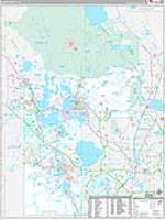 Lake, Fl Wall Map Zip Code