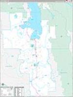 Lake, Mt Carrier Route Wall Map