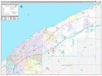 Lake, Oh Carrier Route Wall Map