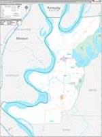 Lake, Tn Carrier Route Wall Map