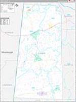 Lamar, Al Carrier Route Wall Map