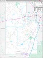 Lamar, Ms Carrier Route Wall Map