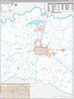 Lamar, Tx Carrier Route Wall Map