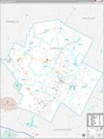 Lamoille, Vt Carrier Route Wall Map