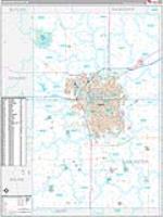 Lancaster, Ne Carrier Route Wall Map