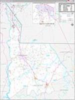 Lancaster, Sc Carrier Route Wall Map