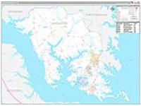 Lancaster, Va Carrier Route Wall Map