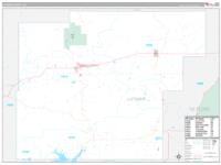 Latimer, Ok Carrier Route Wall Map