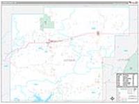 Latimer, Ok Carrier Route Wall Map