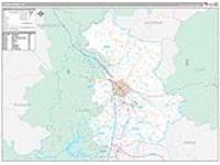Laurel, Ky Carrier Route Wall Map