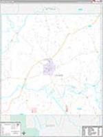 Leake, Ms Carrier Route Wall Map