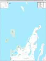 Leelanau, Mi Carrier Route Wall Map