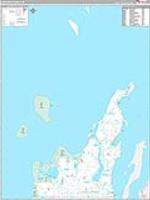 Leelanau, Mi Carrier Route Wall Map