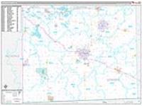 Lenawee, Mi Carrier Route Wall Map