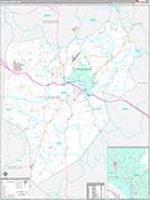 Lenoir, Nc Carrier Route Wall Map