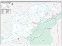 Letcher, Ky Carrier Route Wall Map