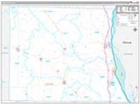 Lewis, Mo Carrier Route Wall Map