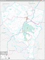 Lewis, Wv Carrier Route Wall Map