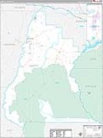 Liberty, Fl Carrier Route Wall Map