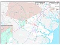 Liberty, Ga Carrier Route Wall Map