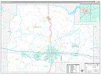 Lincoln Parish (), La Carrier Route Wall Map