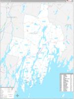 Lincoln, Me Wall Map Zip Code