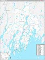 Lincoln, Me Carrier Route Wall Map