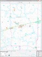 Lincoln, Ok Carrier Route Wall Map