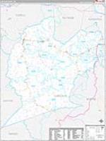 Lincoln, Wv Carrier Route Wall Map