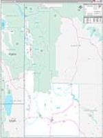 Lincoln, Wy Carrier Route Wall Map