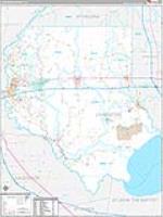 Livingston Parish (), La Carrier Route Wall Map
