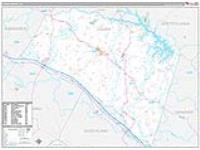 Louisa, Va Carrier Route Wall Map