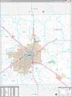 Lubbock, Tx Wall Map Zip Code