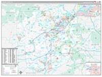 Luzerne, Pa Carrier Route Wall Map