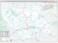 Lycoming, Pa Carrier Route Wall Map