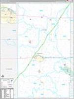 Lyon, Ks Carrier Route Wall Map