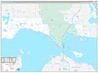 Mackinac, Mi Carrier Route Wall Map