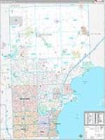 Macomb, Mi Carrier Route Wall Map