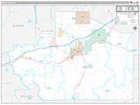 Macon, Al Carrier Route Wall Map