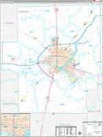 Macon, Il Wall Map Zip Code