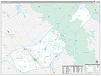 Madera, Ca Carrier Route Wall Map