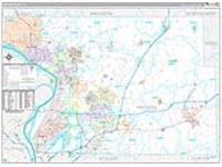 Madison, Il Wall Map Zip Code