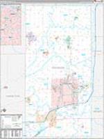Madison, In Carrier Route Wall Map